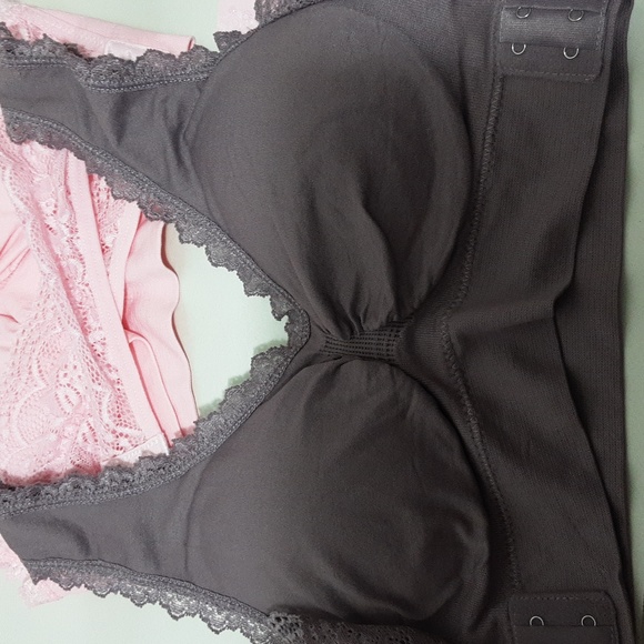 IVIESTIN Size L Purple, Pink, Wrap Front Bralette Bra - Picture 2 of 6